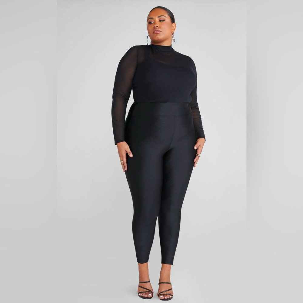 Fashion to Figure high rise shiny leggings size 0 - Picture 2 of 6